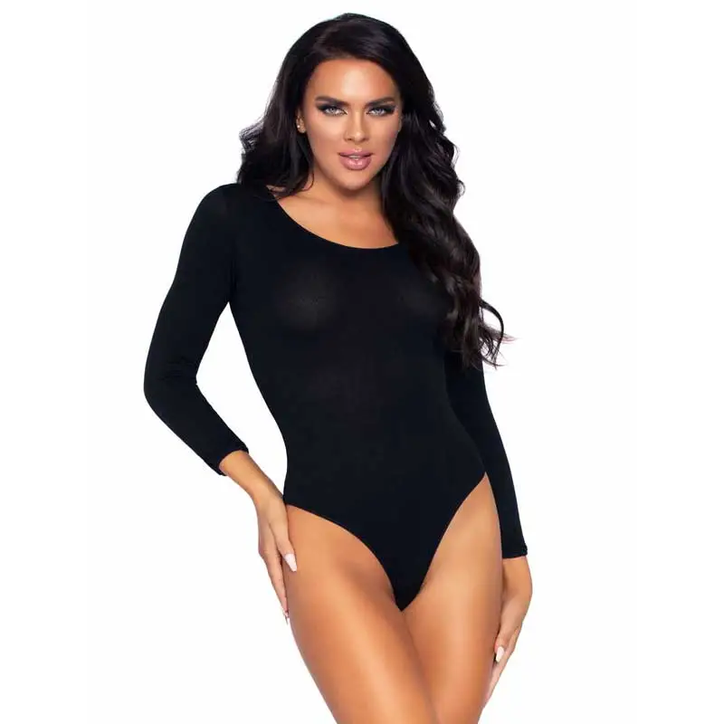 Denier Opaque Long Sleeved Bodysuit - Image 3