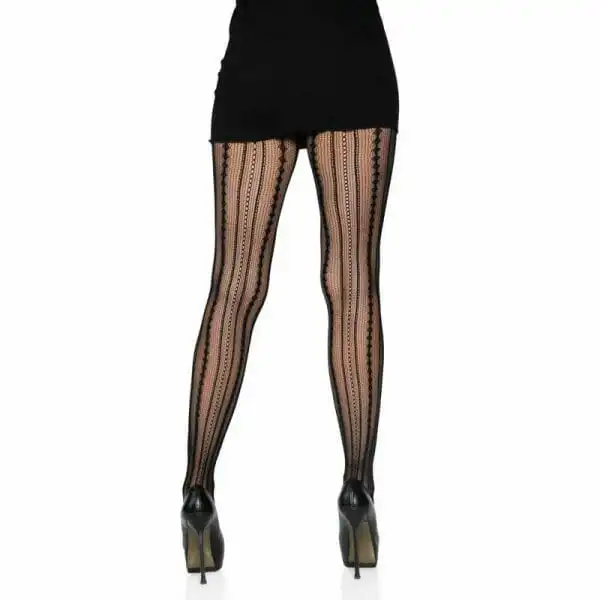 Vintage Pinstripe Net Tights - Image 2
