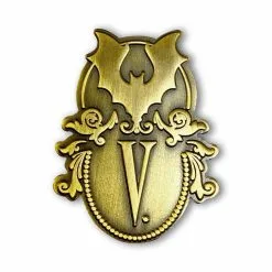 Vampfangs Crest – Antique Finish Pin