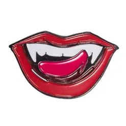 Straight Outta Of The Coffin Get Bit Pin – Red