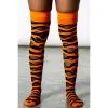 Wretched Souls Distress Socks Black/Orange