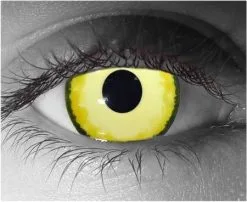 Yellow Bastard Corneal Contact Lenses – Gothika Custom – Pair