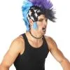 Morris "Checkered Mohawk Punk" Halloween Wig