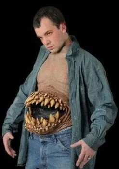 Morris "Hunger Pains Latex Chest" Halloween Costume Accessory