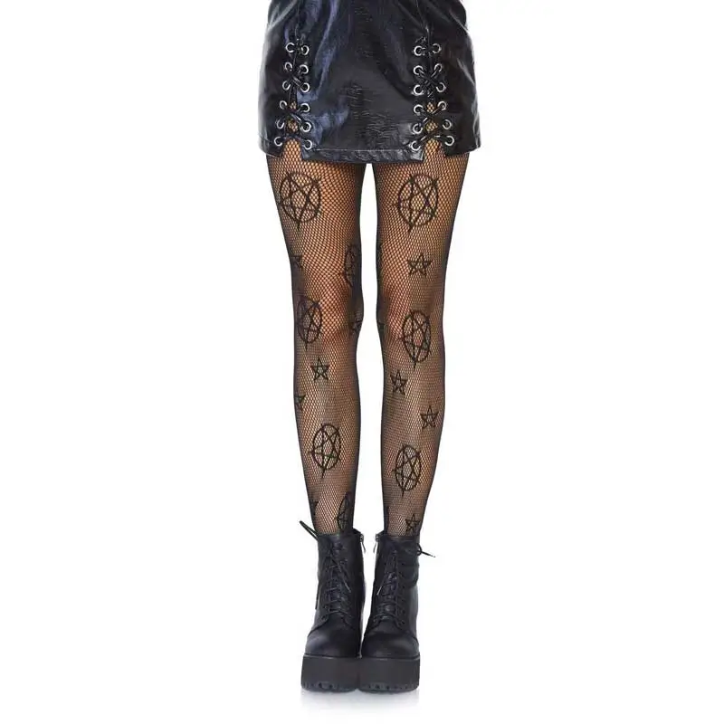 Occult โ Pentagram Net Tights
