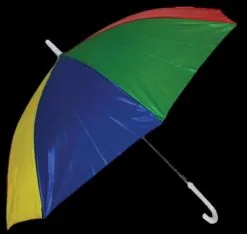 Morris "Rainbow Clown Umbrella - 24 Inch" Halloween Costume Accessory