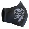Embroidered Ram And Rose Mask