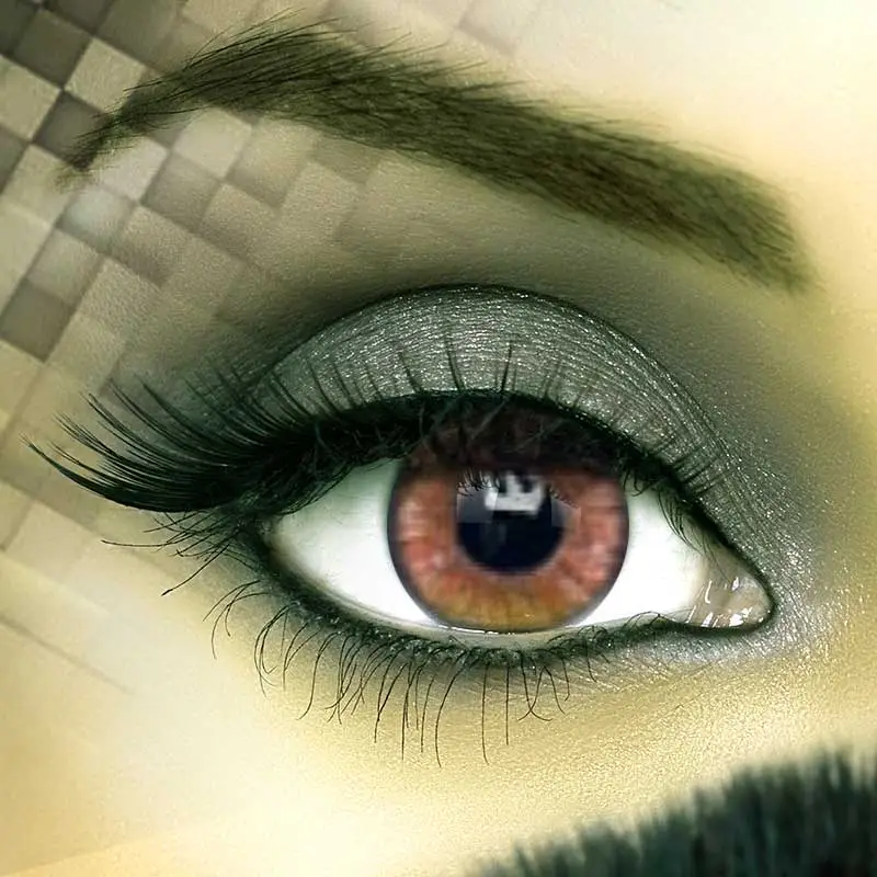 Hazel Autumn Cosmetic Glamour Contact Lenses β Bella β Pair