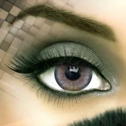 Platinum Gray Cosmetic Glamour Contact Lenses – Bella – Pair